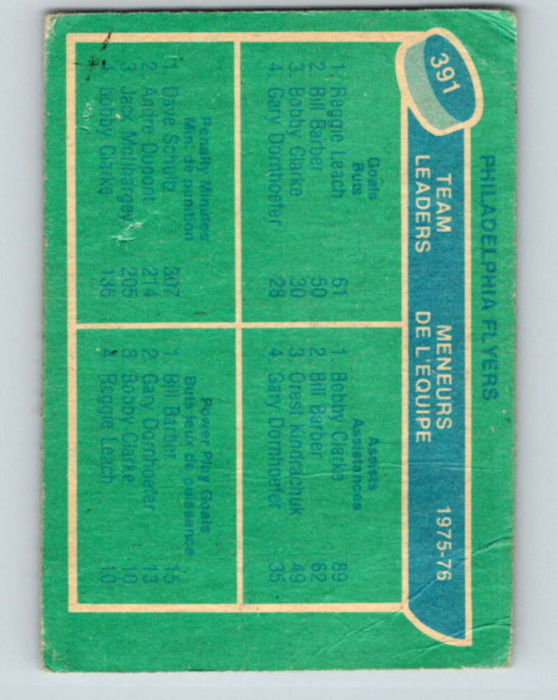 1976-77 O-Pee-Chee #390 Gilbert/Vickers/Vadnais/Esposito TL V2397