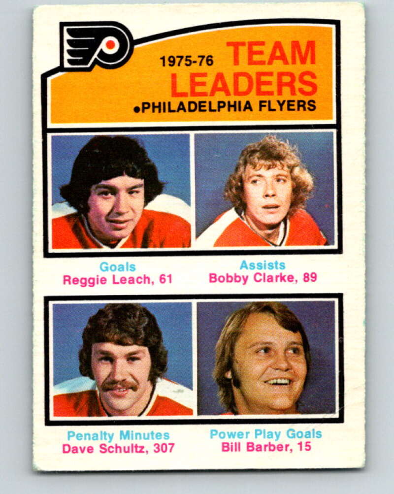 1976-77 O-Pee-Chee #390 Gilbert/Vickers/Vadnais/Esposito TL V2398