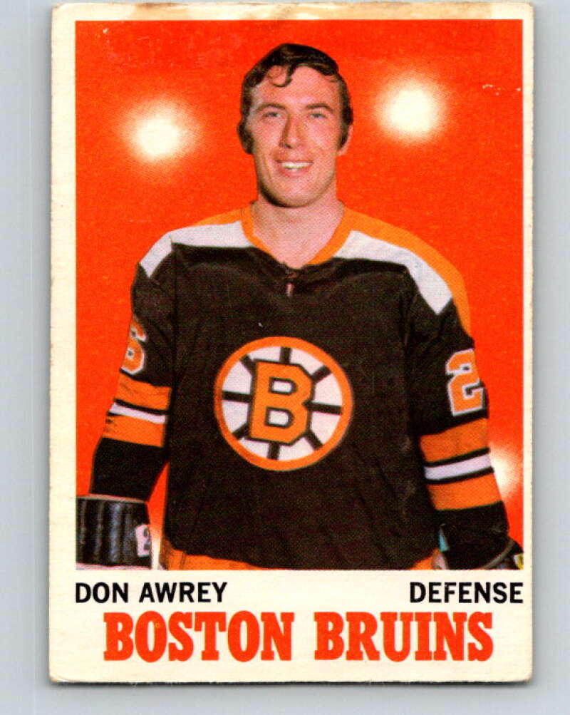 1970-71 O-Pee-Chee #4 Don Awrey Boston Bruins V2420