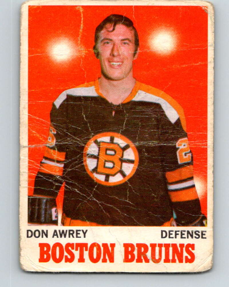 1970-71 O-Pee-Chee #4 Don Awrey Boston Bruins V2422