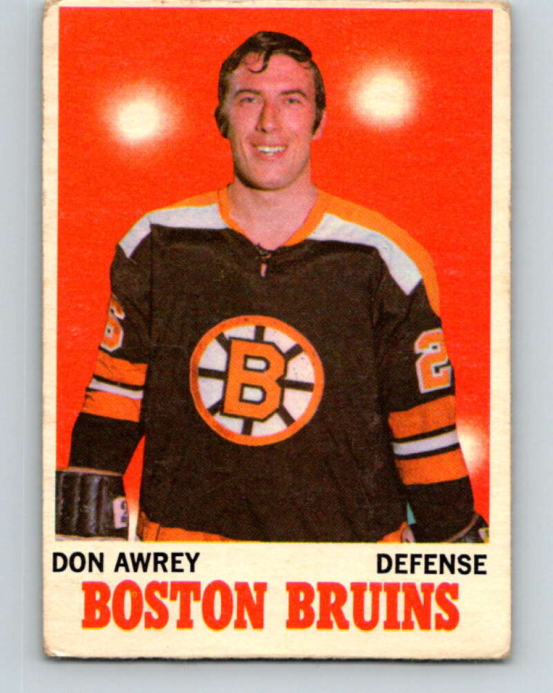 1970-71 O-Pee-Chee #4 Don Awrey Boston Bruins V2423