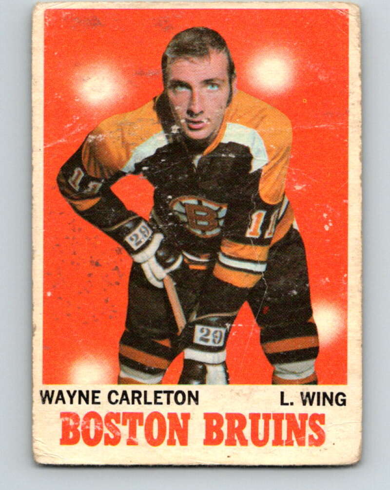 1970-71 O-Pee-Chee #9 Wayne Carleton Boston Bruins V2435