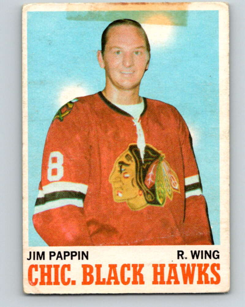 1970-71 O-Pee-Chee #13 Jim Pappin Chicago Blackhawks V2443