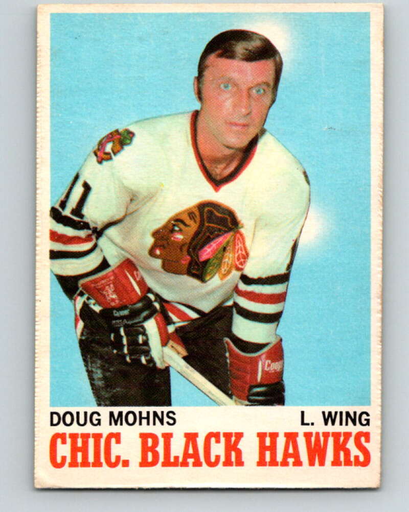 1970-71 O-Pee-Chee #16 Doug Mohns Chicago Blackhawks V2450