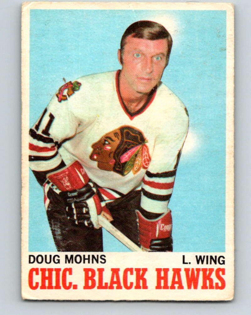 1970-71 O-Pee-Chee #16 Doug Mohns Chicago Blackhawks V2451