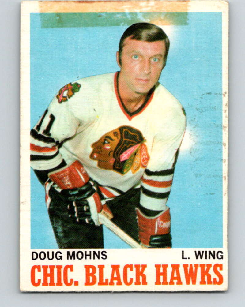 1970-71 O-Pee-Chee #16 Doug Mohns Chicago Blackhawks V2452