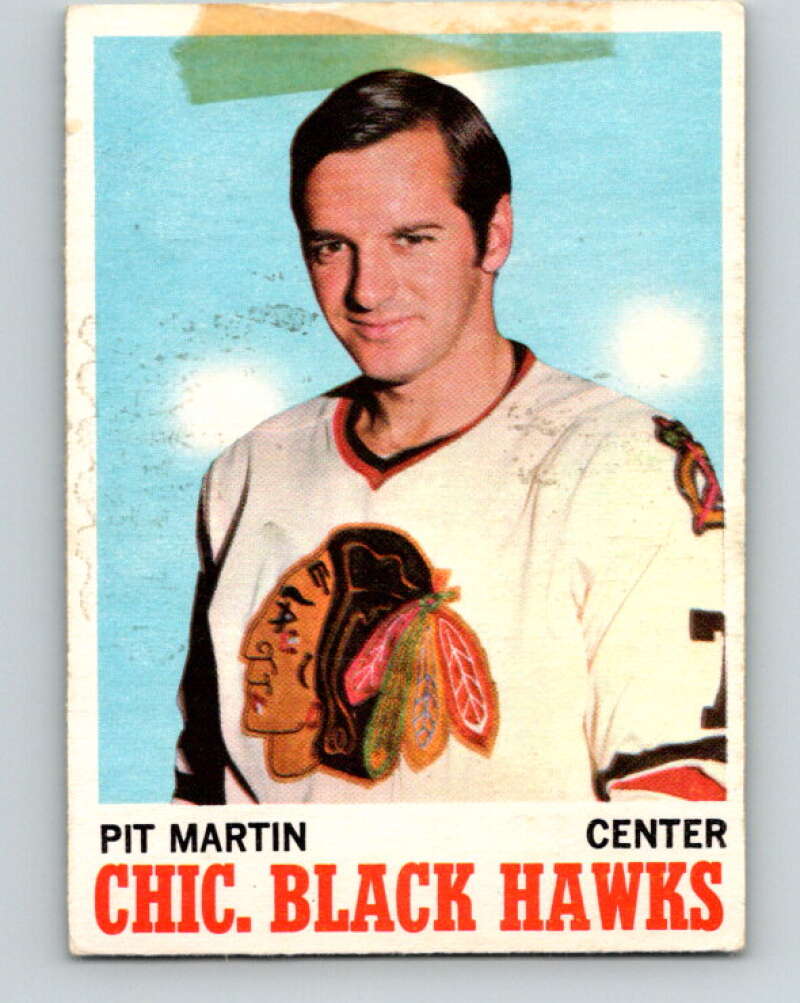 1970-71 O-Pee-Chee #18 Pit Martin Chicago Blackhawks V2456