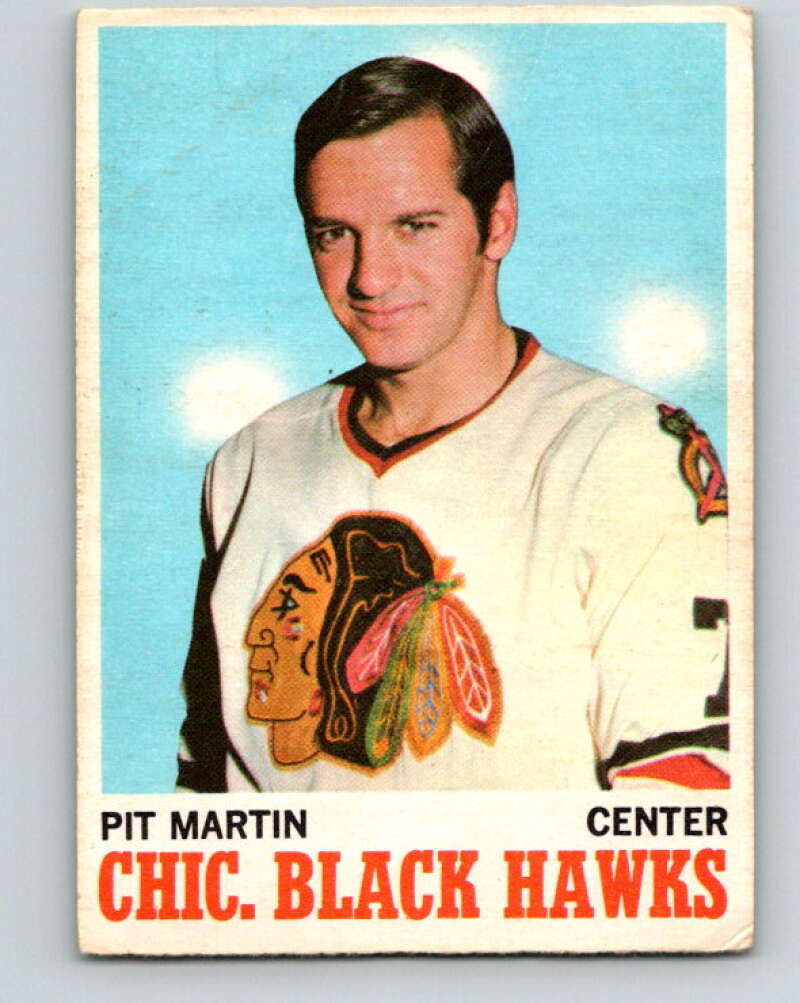 1970-71 O-Pee-Chee #18 Pit Martin Chicago Blackhawks V2457