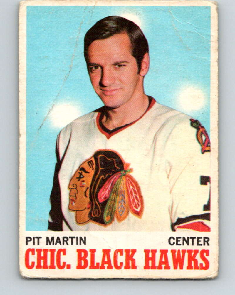 1970-71 O-Pee-Chee #18 Pit Martin Chicago Blackhawks V2459