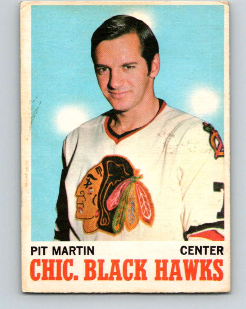 1970-71 O-Pee-Chee #18 Pit Martin Chicago Blackhawks V2460