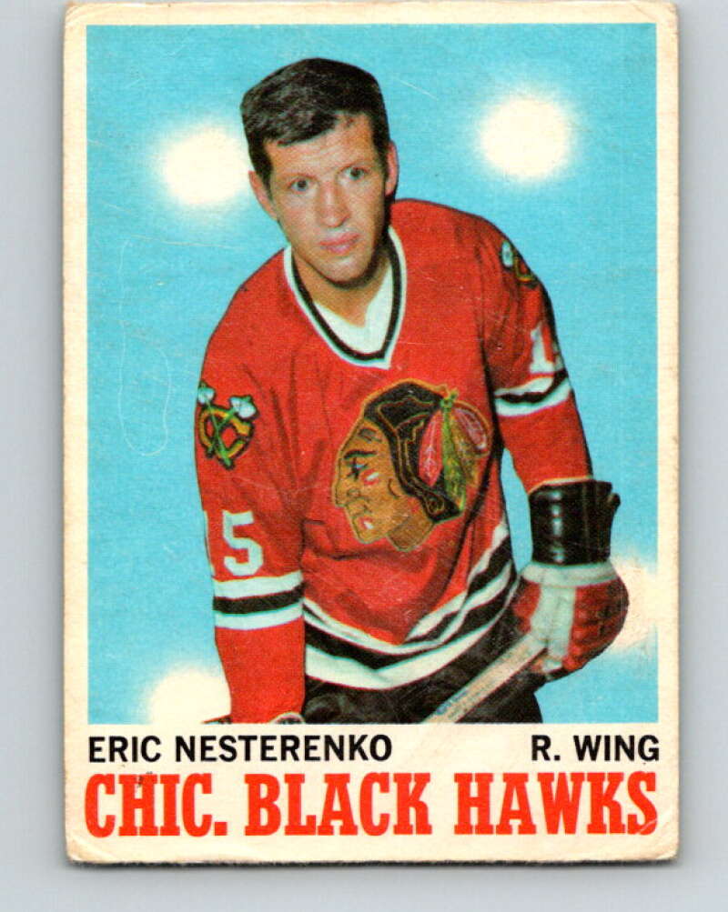 1970-71 O-Pee-Chee #19 Eric Nesterenko Chicago Blackhawks V2461