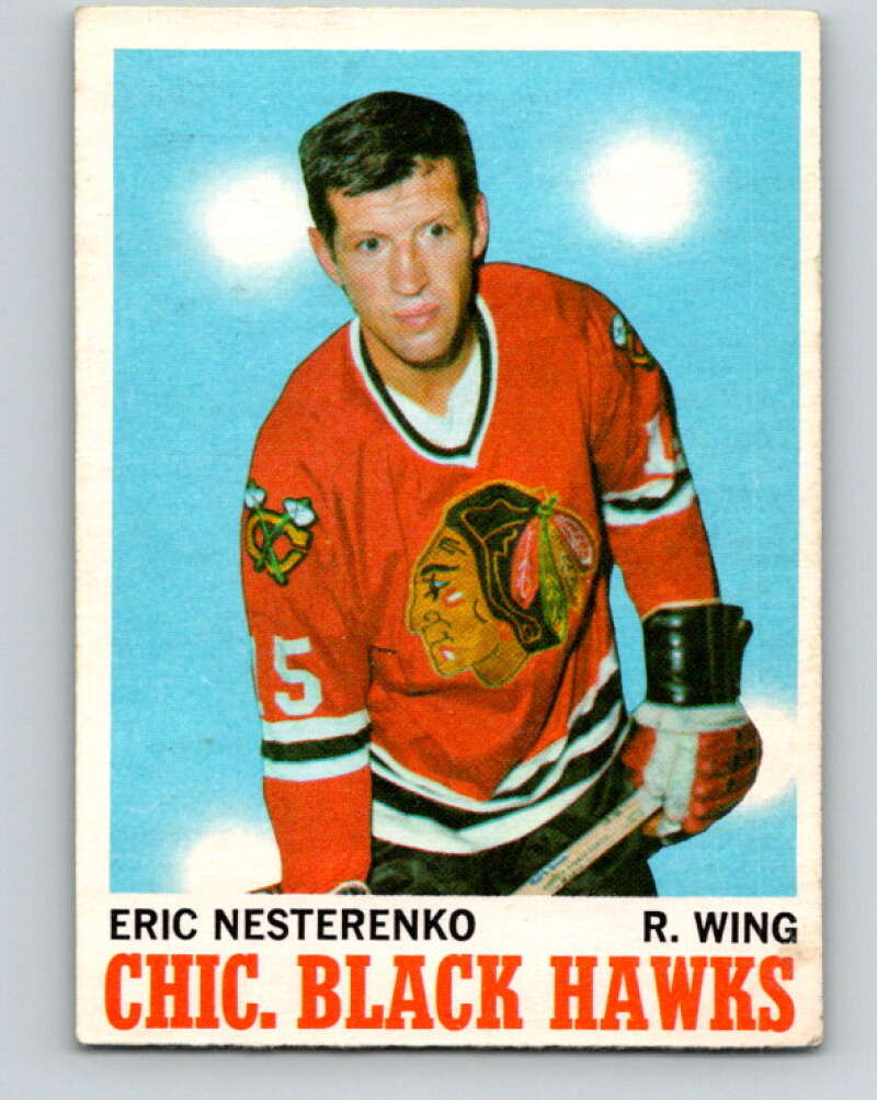 1970-71 O-Pee-Chee #19 Eric Nesterenko Chicago Blackhawks V2462