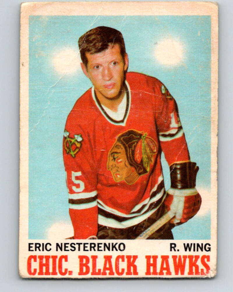 1970-71 O-Pee-Chee #19 Eric Nesterenko Chicago Blackhawks V2463