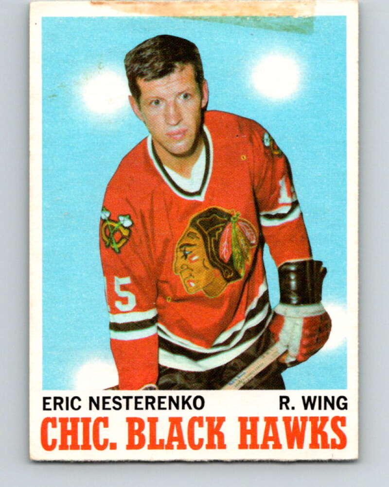 1970-71 O-Pee-Chee #19 Eric Nesterenko Chicago Blackhawks V2464