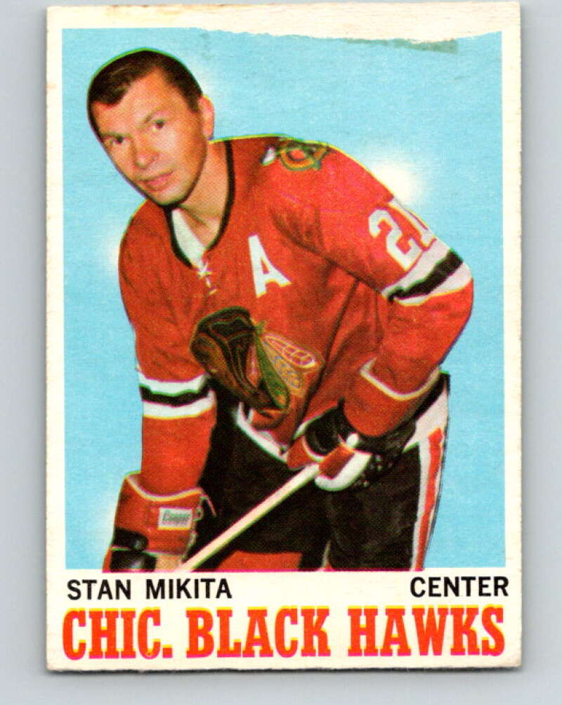 1970-71 O-Pee-Chee #20 Stan Mikita Chicago Blackhawks V2466