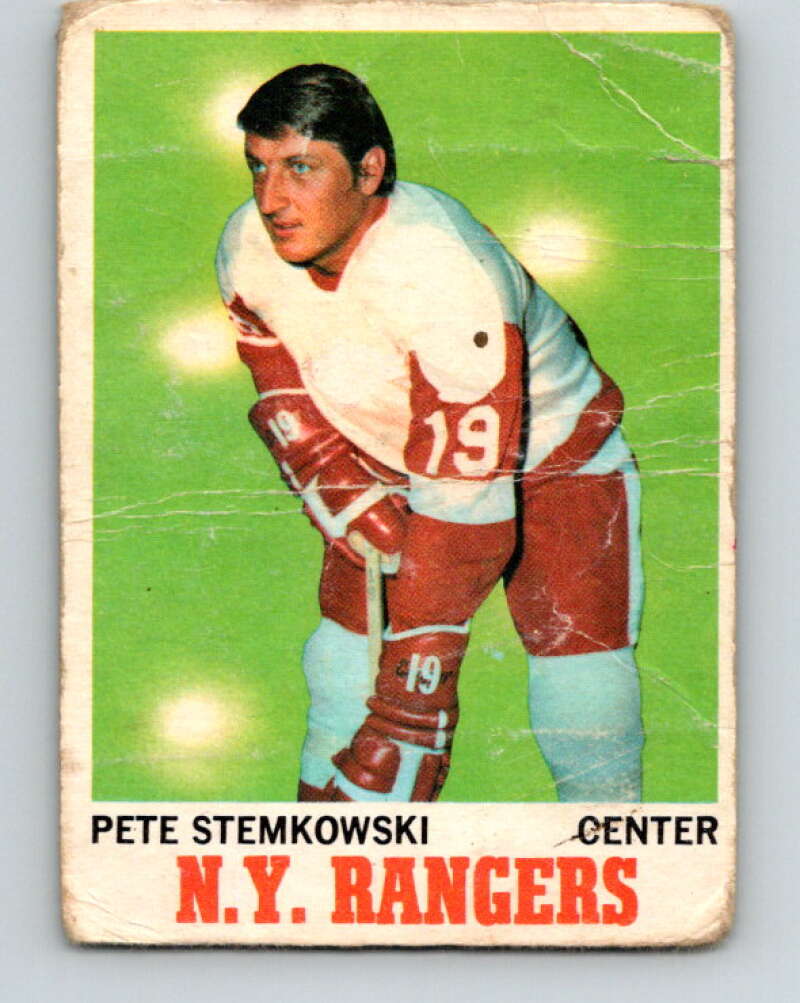 1970-71 O-Pee-Chee #25 Pete Stemkowski Detroit Red Wings V2474