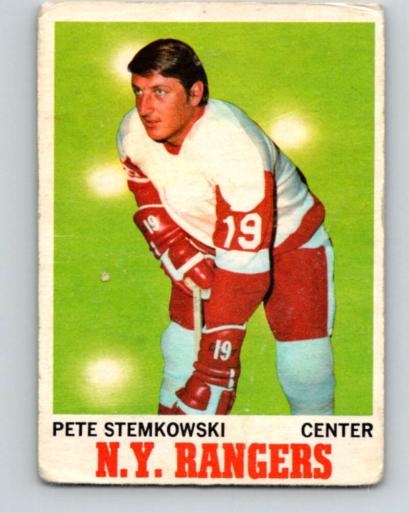 1970-71 O-Pee-Chee #25 Pete Stemkowski Detroit Red Wings V2475