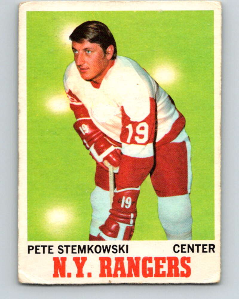 1970-71 O-Pee-Chee #25 Pete Stemkowski Detroit Red Wings V2476