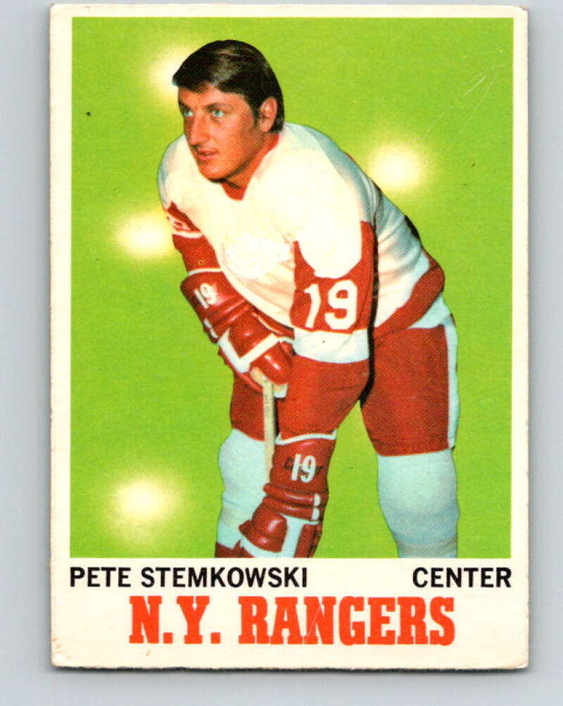 1970-71 O-Pee-Chee #25 Pete Stemkowski Detroit Red Wings V2477