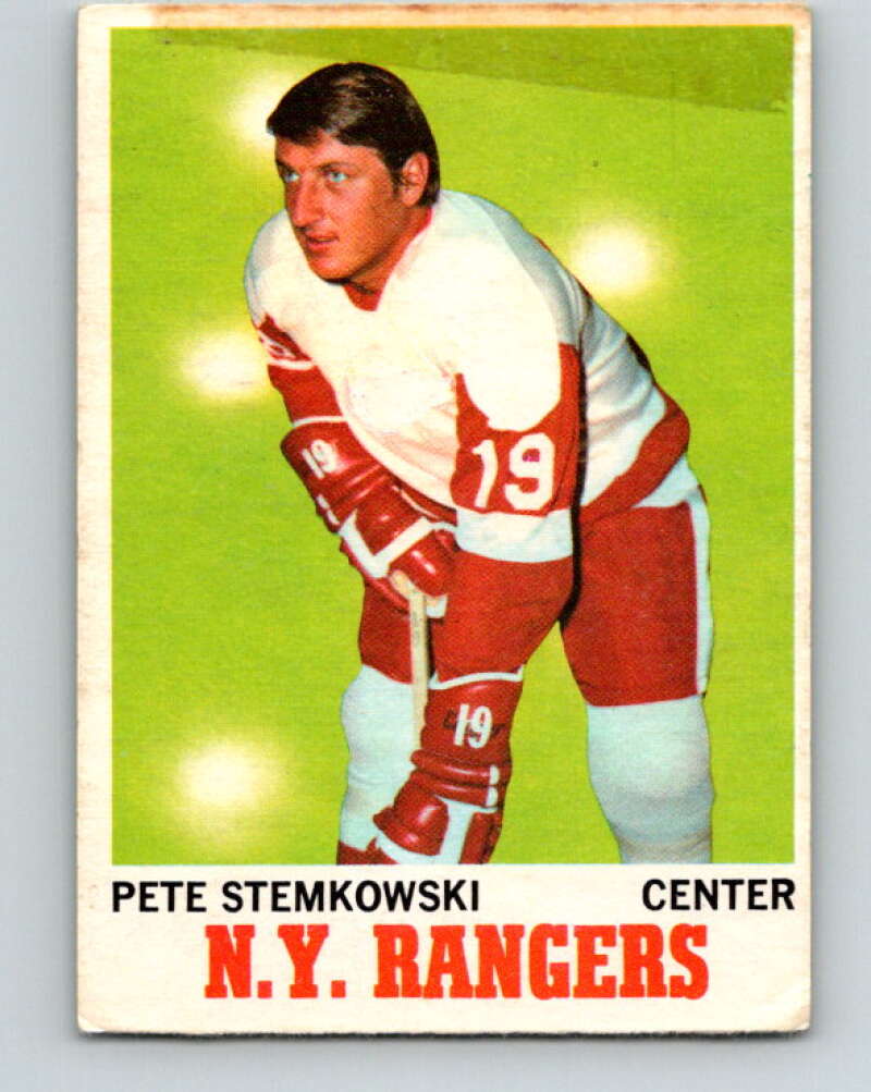 1970-71 O-Pee-Chee #25 Pete Stemkowski Detroit Red Wings V2478