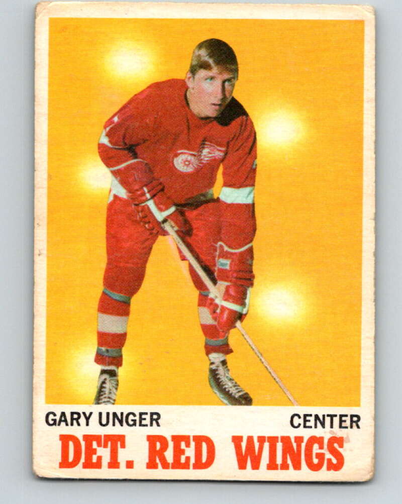 1970-71 O-Pee-Chee #26 Garry Unger Detroit Red Wings V2479