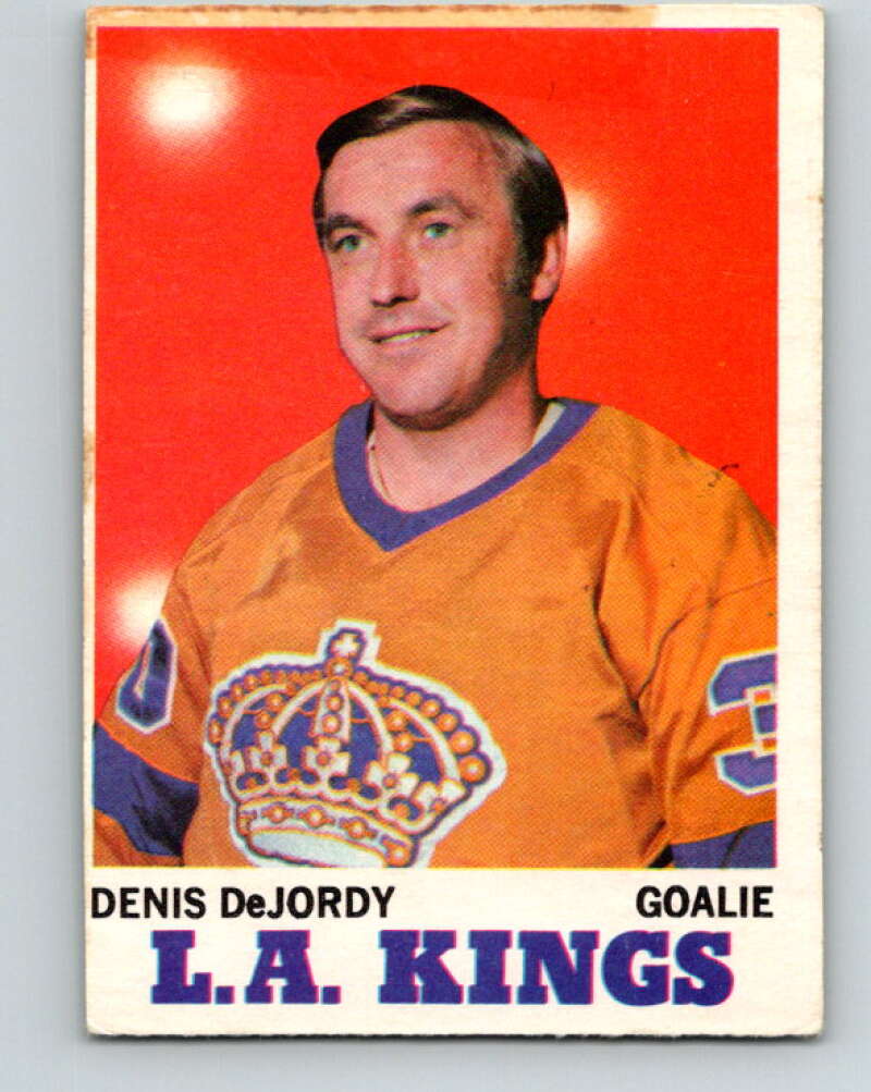 1970-71 O-Pee-Chee #31 Denis DeJordy Los Angeles Kings V2487