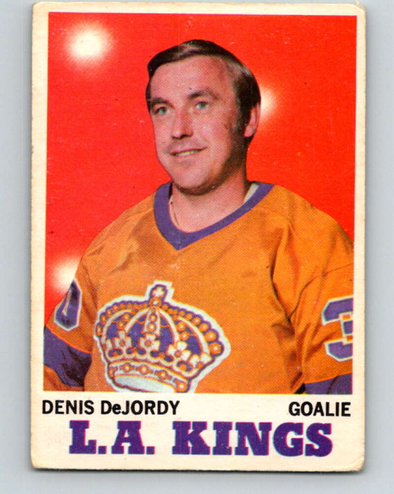 1970-71 O-Pee-Chee #31 Denis DeJordy Los Angeles Kings V2488