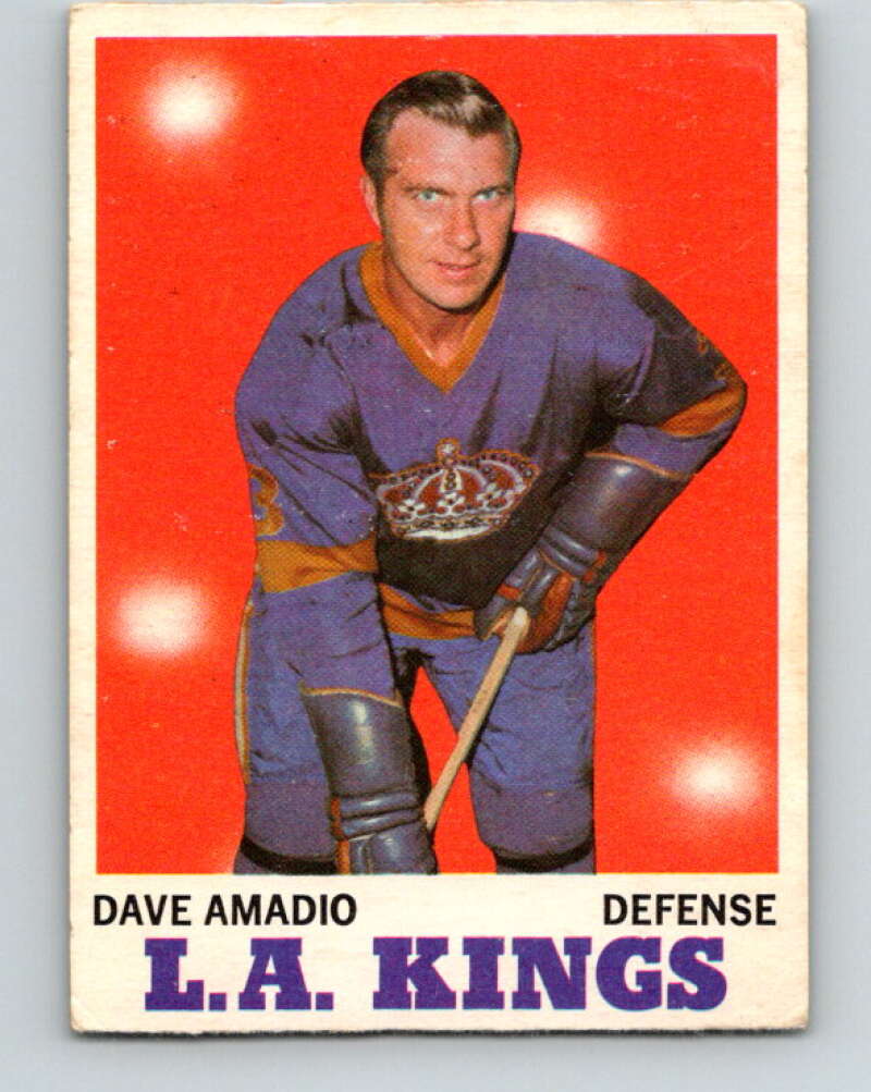 1970-71 O-Pee-Chee #33 Dave Amadio Los Angeles Kings V2492