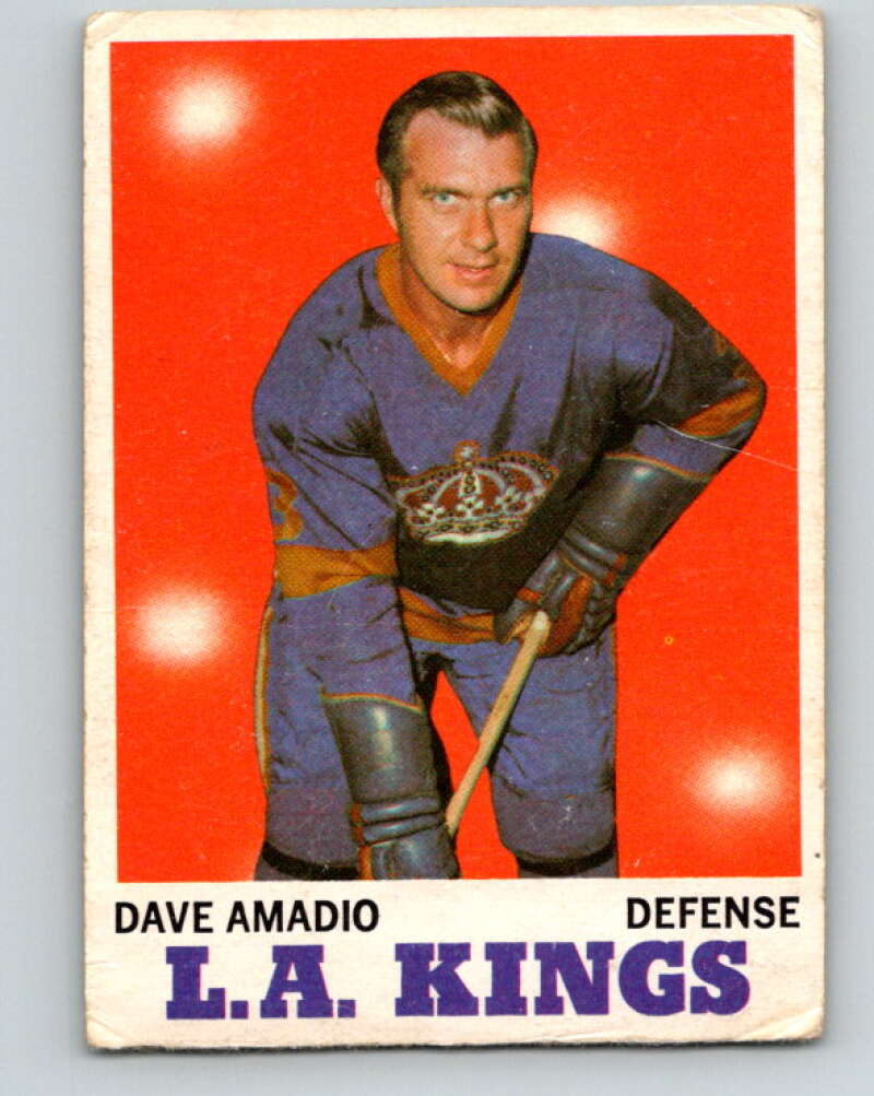 1970-71 O-Pee-Chee #33 Dave Amadio Los Angeles Kings V2493