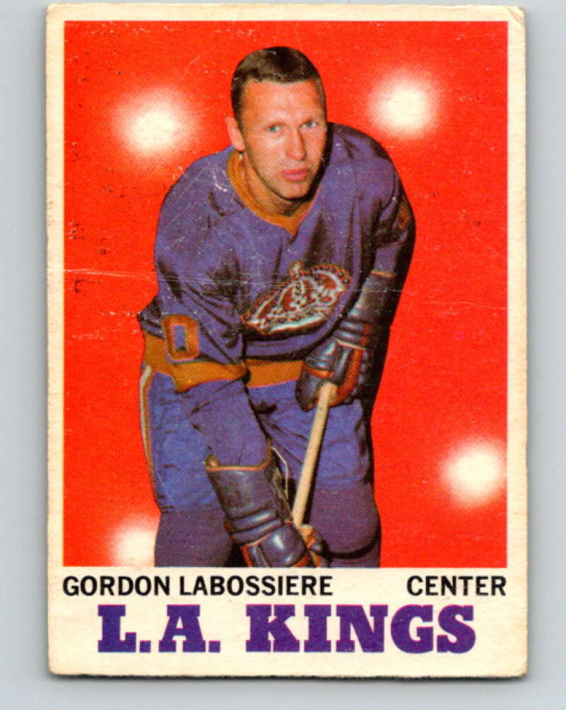 1970-71 O-Pee-Chee #38 Gord Labossiere Los Angeles Kings V2503