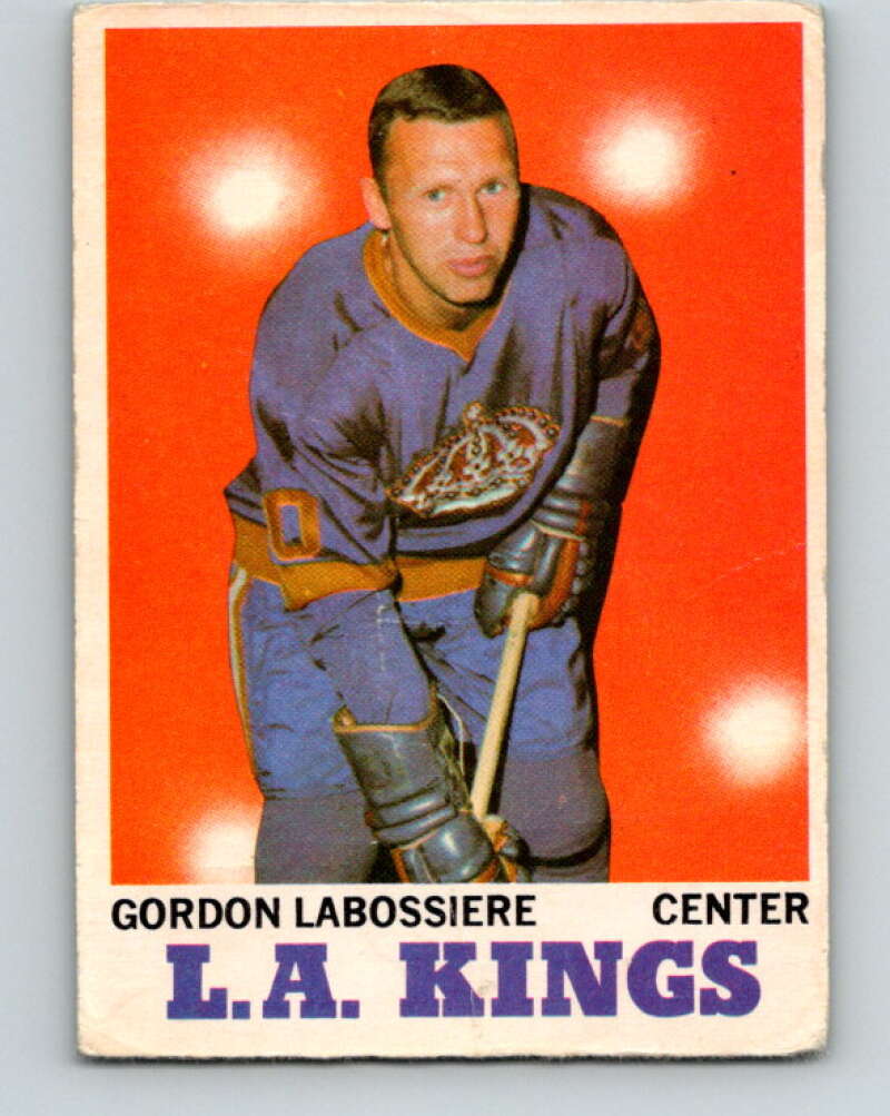 1970-71 O-Pee-Chee #38 Gord Labossiere Los Angeles Kings V2504