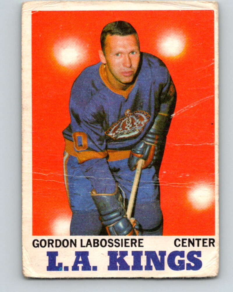 1970-71 O-Pee-Chee #38 Gord Labossiere Los Angeles Kings V2505