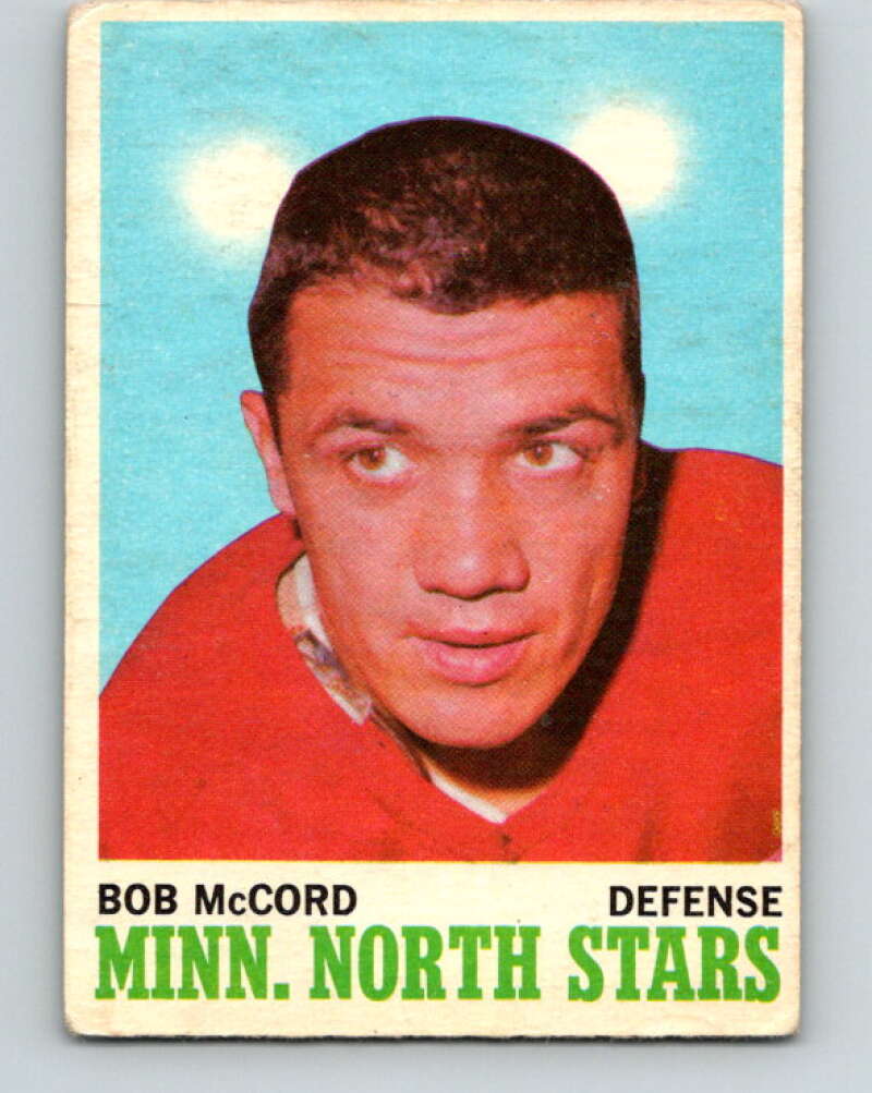 1970-71 O-Pee-Chee #41 Bob McCord Minnesota North Stars V2510