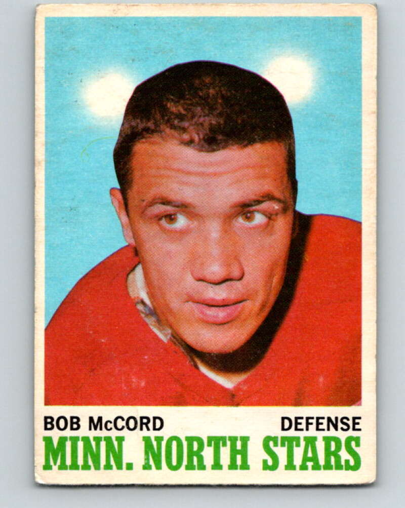 1970-71 O-Pee-Chee #41 Bob McCord Minnesota North Stars V2513