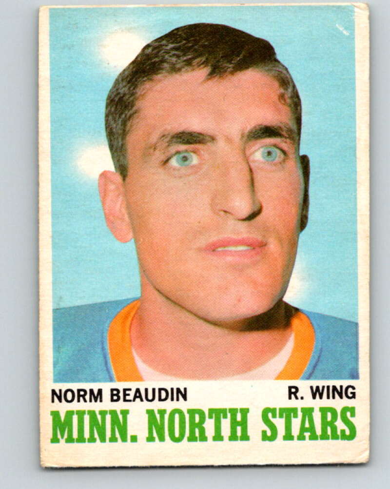 1970-71 O-Pee-Chee #48 Norm Beaudin RC Rookie Minnesota North Stars V2529