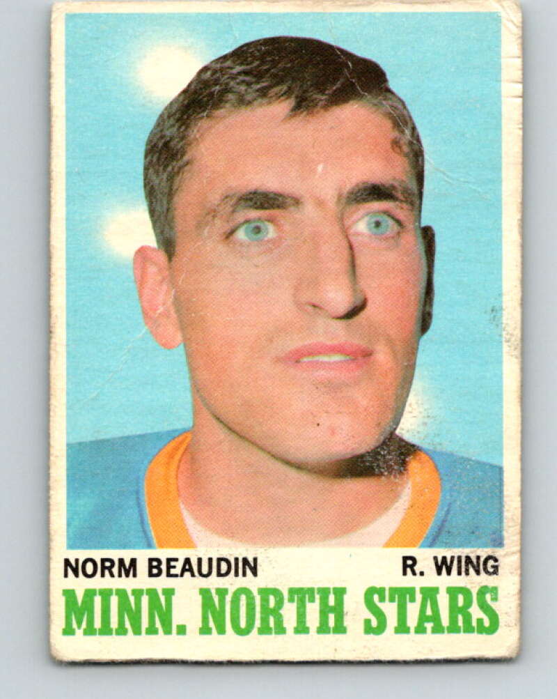 1970-71 O-Pee-Chee #48 Norm Beaudin RC Rookie Minnesota North Stars V2530