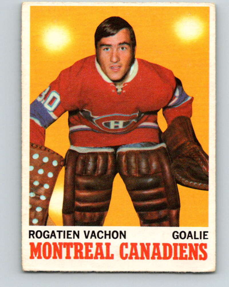 1970-71 O-Pee-Chee #49 Rogie Vachon Montreal Canadiens V2532