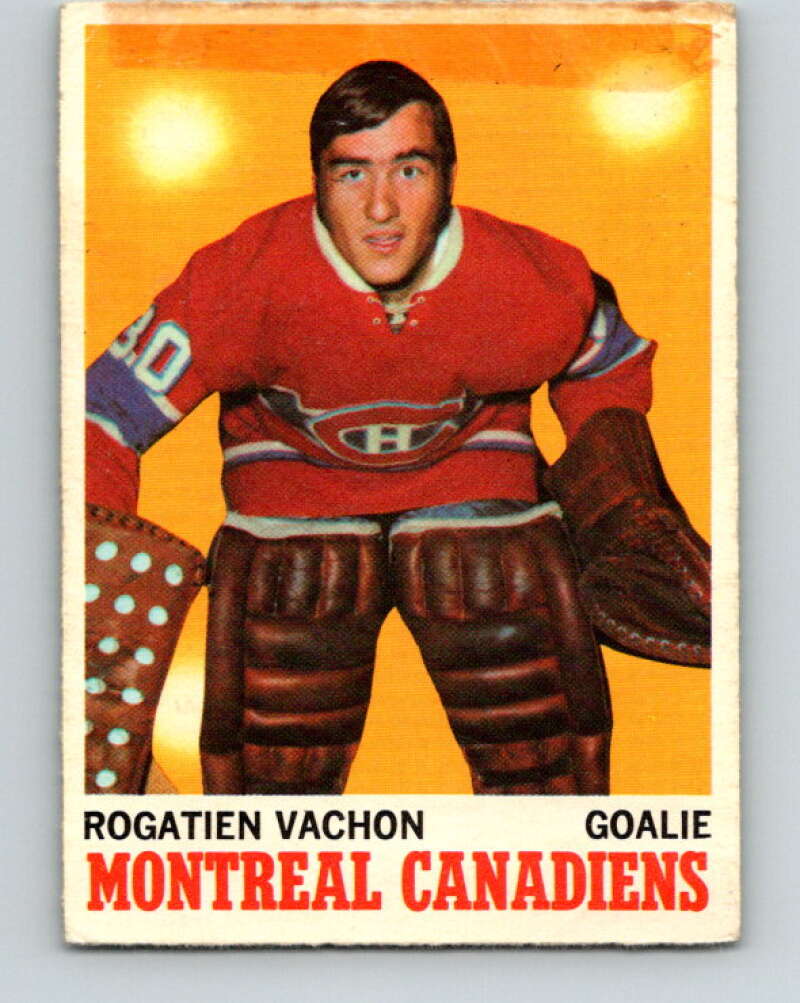 1970-71 O-Pee-Chee #49 Rogie Vachon Montreal Canadiens V2533