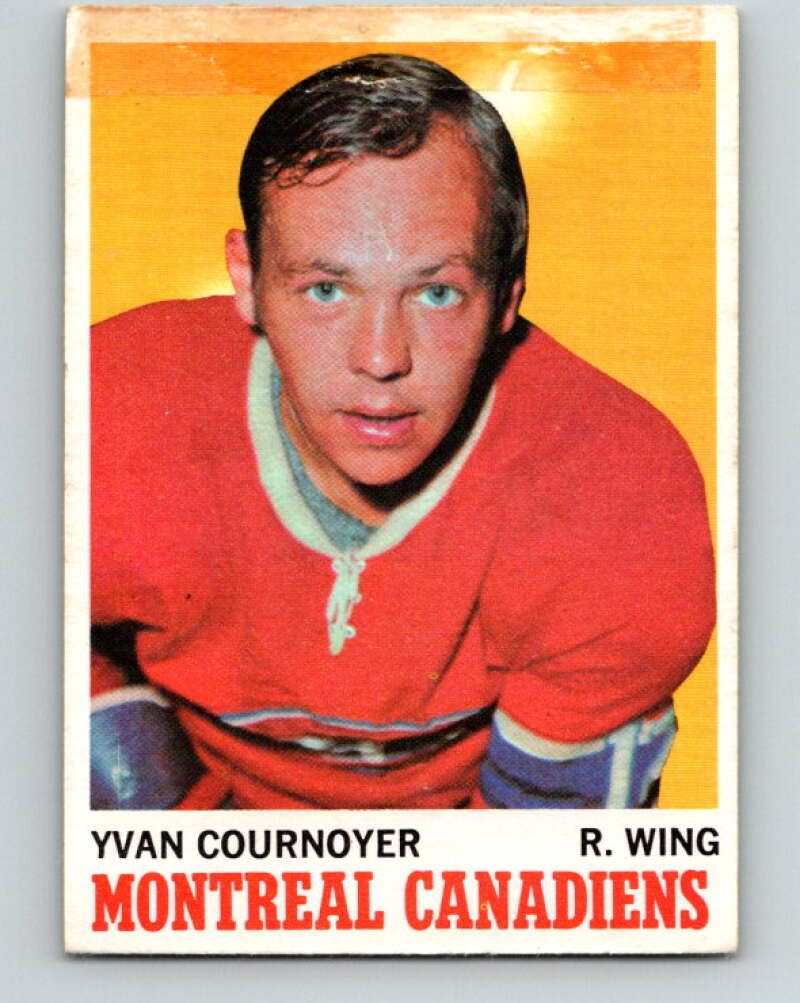 1970-71 O-Pee-Chee #50 Yvan Cournoyer Montreal Canadiens V2534