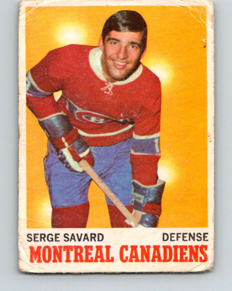 1970-71 O-Pee-Chee #51 Serge Savard Montreal Canadiens V2536