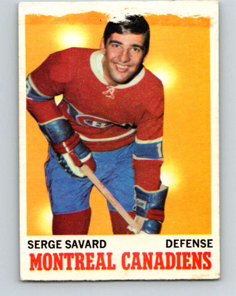 1970-71 O-Pee-Chee #51 Serge Savard Montreal Canadiens V2537