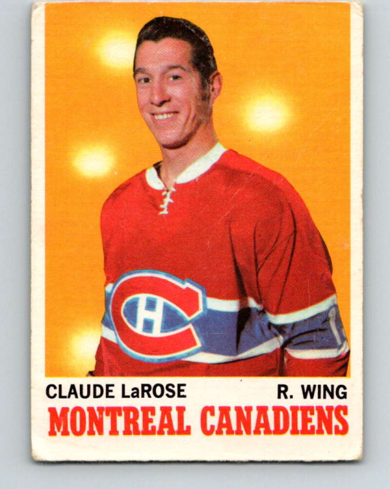 1970-71 O-Pee-Chee #56 Claude Larose Montreal Canadiens V2543