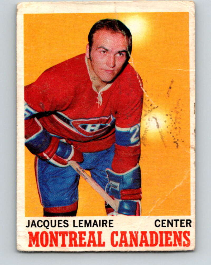 1970-71 O-Pee-Chee #57 Jacques Lemaire Montreal Canadiens V2546