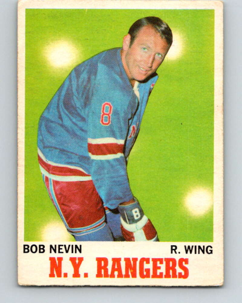 1970-71 O-Pee-Chee #60 Bob Nevin New York Rangers V2558