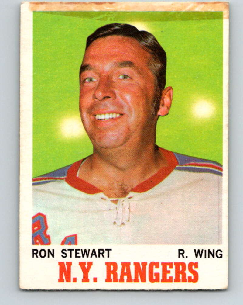 1970-71 O-Pee-Chee #64 Ron Stewart New York Rangers V2565