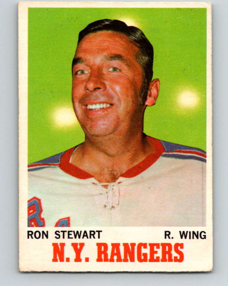 1970-71 O-Pee-Chee #64 Ron Stewart New York Rangers V2566