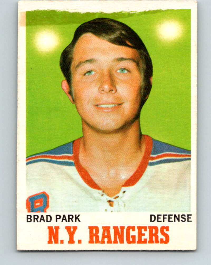 1970-71 O-Pee-Chee #67 Brad Park RC Rookie New York Rangers V2569