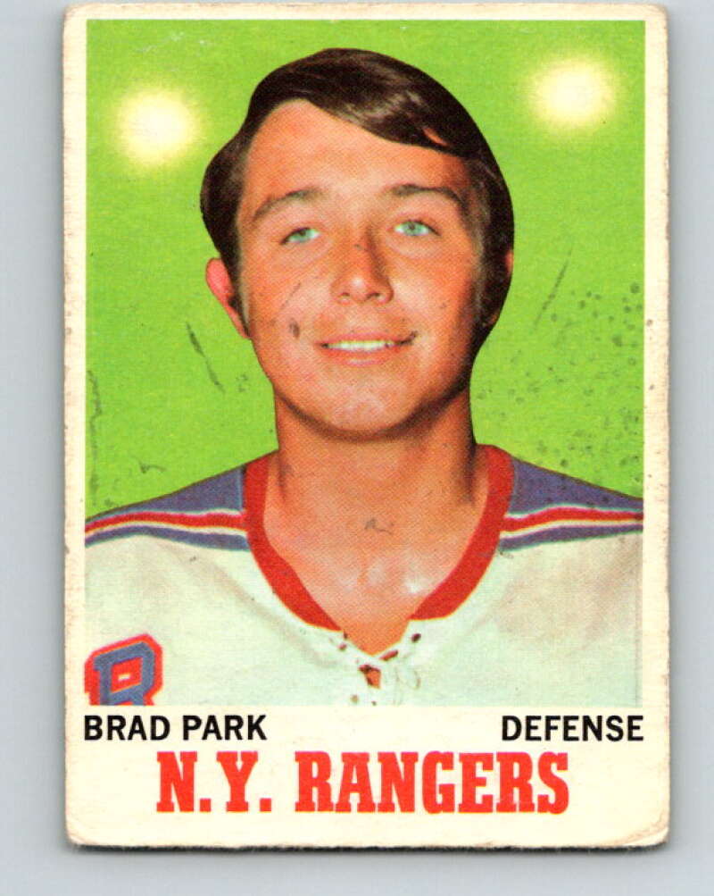 1970-71 O-Pee-Chee #67 Brad Park RC Rookie New York Rangers V2570