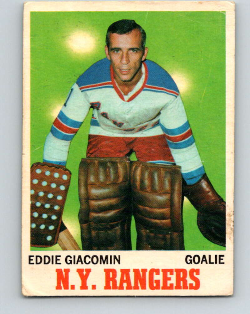 1970-71 O-Pee-Chee #68 Ed Giacomin New York Rangers V2571