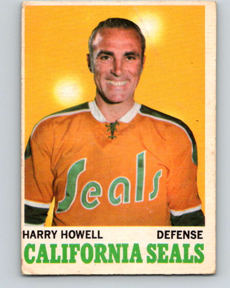 1970-71 O-Pee-Chee #72 Harry Howell California Golden Seals V2581